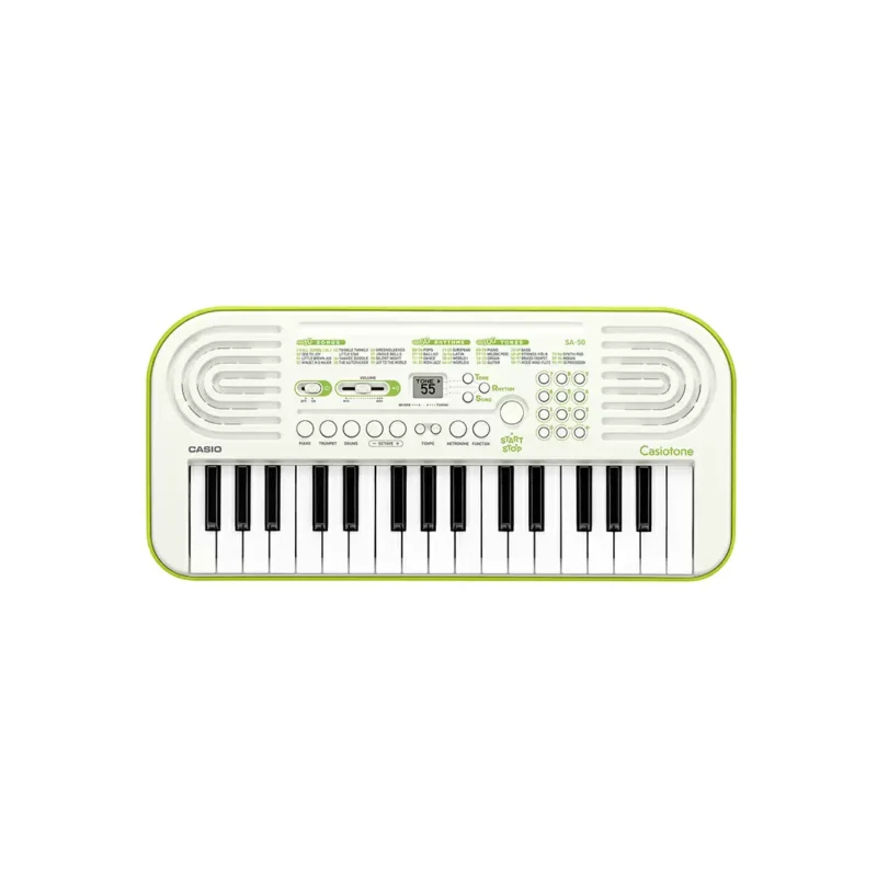Casiotone Mini Keyboard SA-50 with Piano tones, White - Image 3