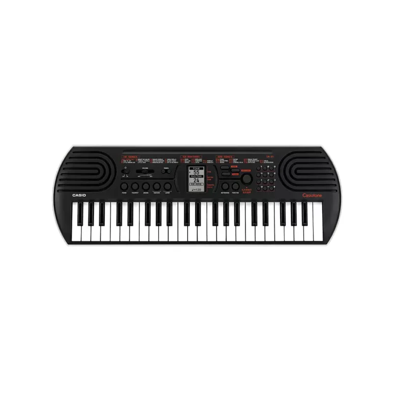 Casiotone Mini Keyboard SA-81 with Piano tones, Black - Image 4